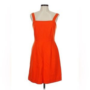 Vibrant Orange Sleeveless Solid Ponté-Knit Mini Tank Dress, Created for Macy's